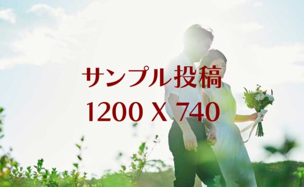 《見本》サンプル投稿（非公開なのでウェブ上には表示されません